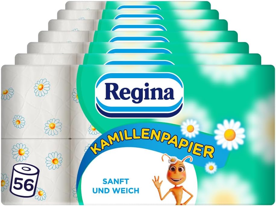 regina toilettenpapier aloe vera Regina Kamillenpapier Toilettenpapier, 56 Rollen – Sofidelshop.de