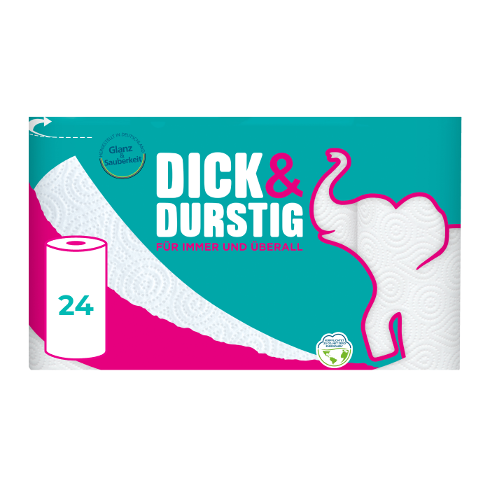 Dick&Durstig Küchenrollen, 24 Rollen