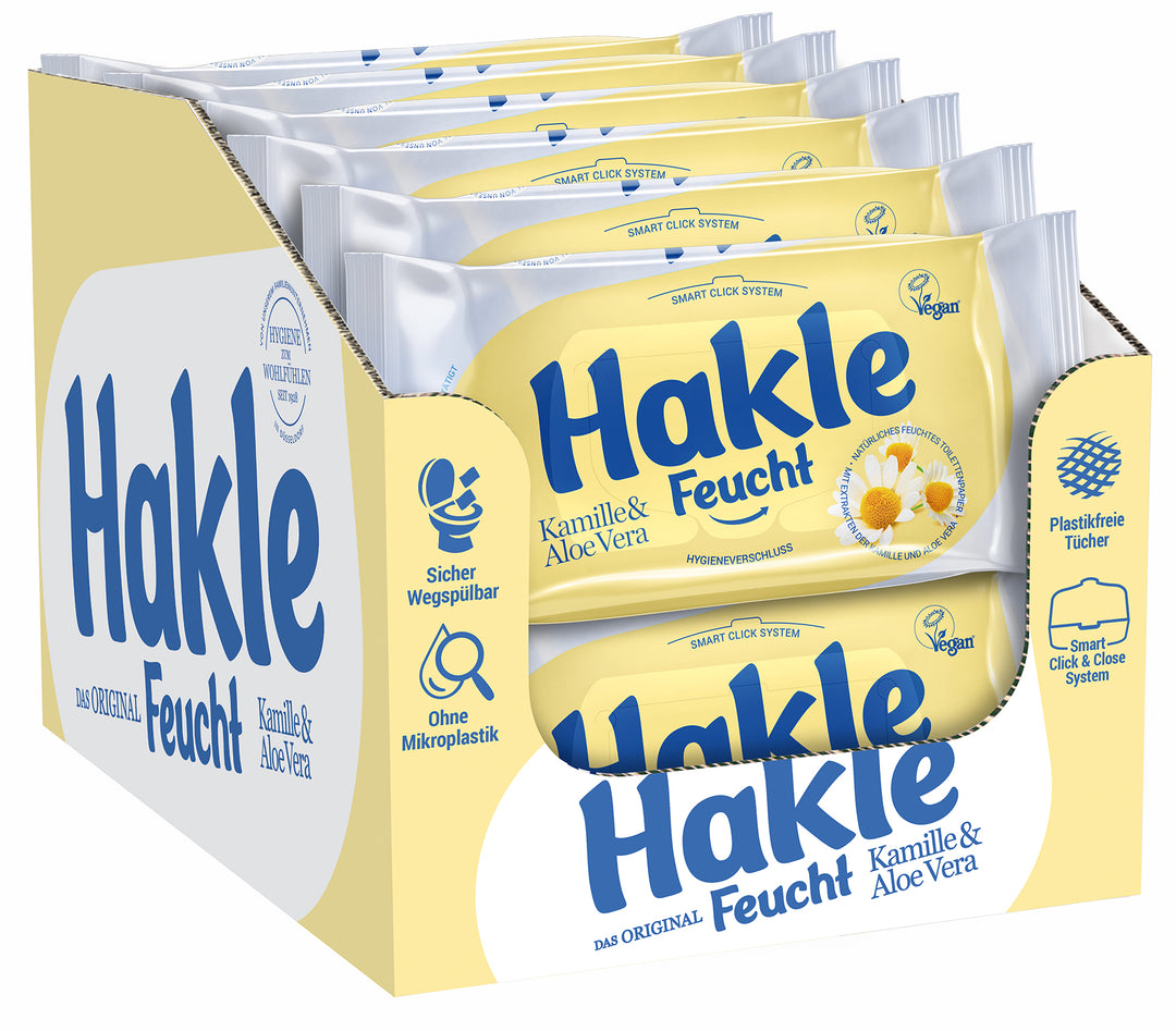 Hakle - Feucht Kamille und Aloe Vera 12 Packungen