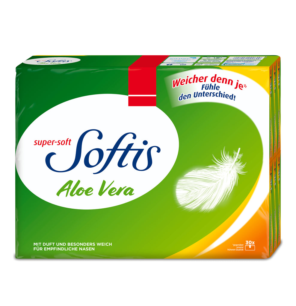 Softis Aloe Vera Taschentücher, 300 Päckchen – Sofidelshop.de