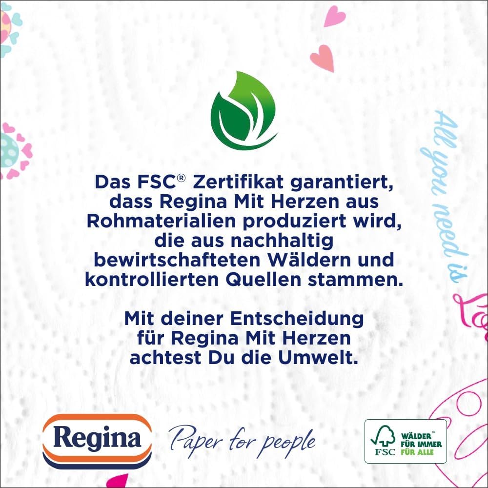 Regina - Mit Herzen Haushaltstücher 8 Rollen