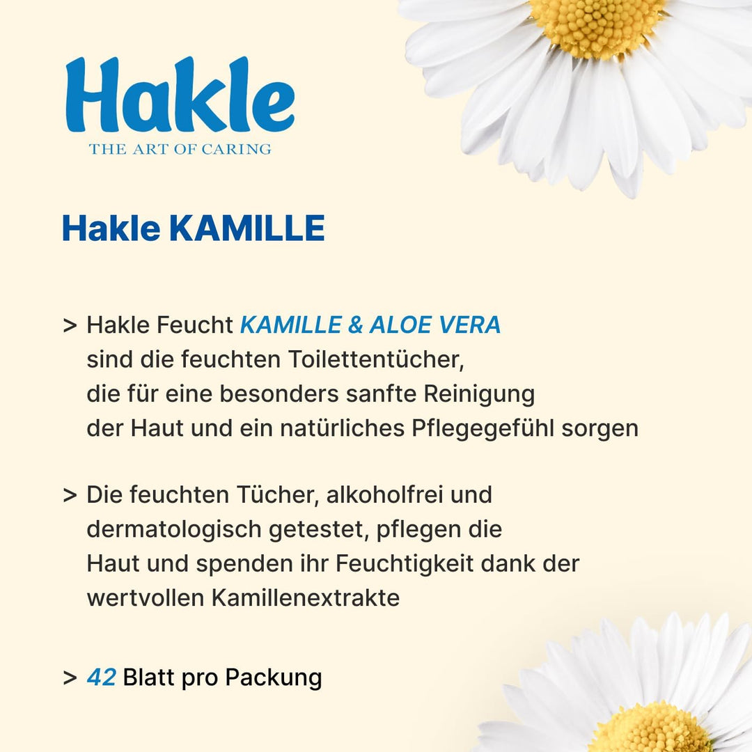 Hakle - Feucht Kamille und Aloe Vera 12 Packungen