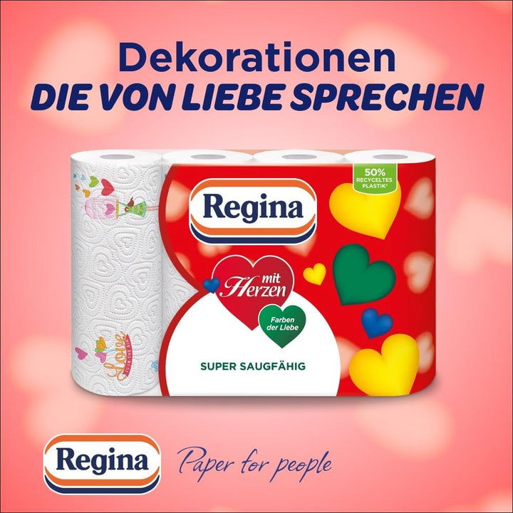 Regina - Mit Herzen Haushaltstücher 8 Rollen