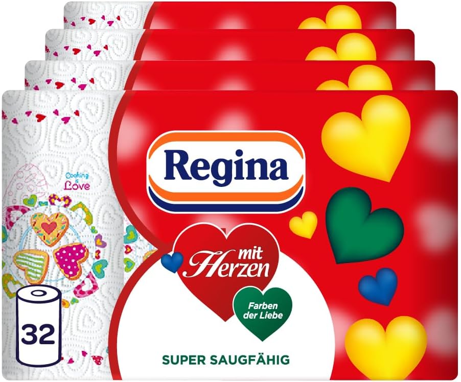 Regina - Mit Herzen Haushaltstücher 32 Rollen