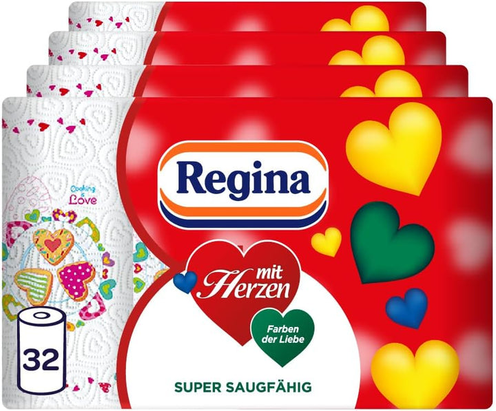 Regina - Mit Herzen Haushaltstücher 32 Rollen