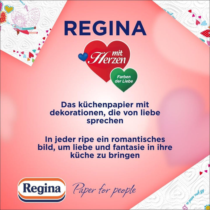 Regina - Mit Herzen Haushaltstücher 8 Rollen