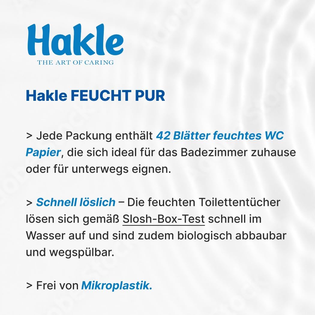 Hakle - Feucht Pur 12 Packungen