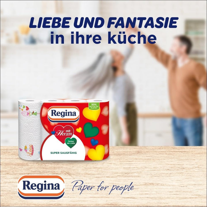Regina - Mit Herzen Haushaltstücher 8 Rollen