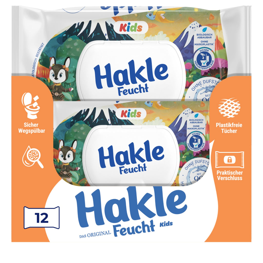 Hakle Feucht Kids 12 Packungen