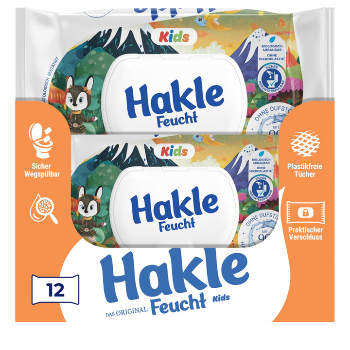 Hakle Feucht Kids 12 Packungen