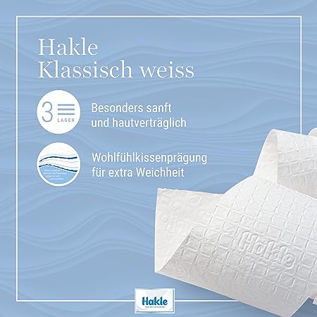 Hakle Toilettenpapier Klassisch Weiß 24 Rollen