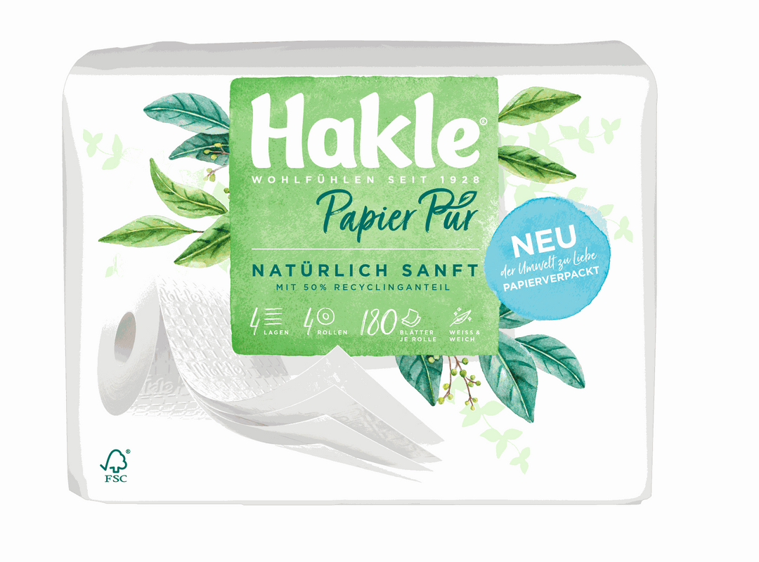 Hakle - Toilettenpapier Papier Pur 20 Rollen