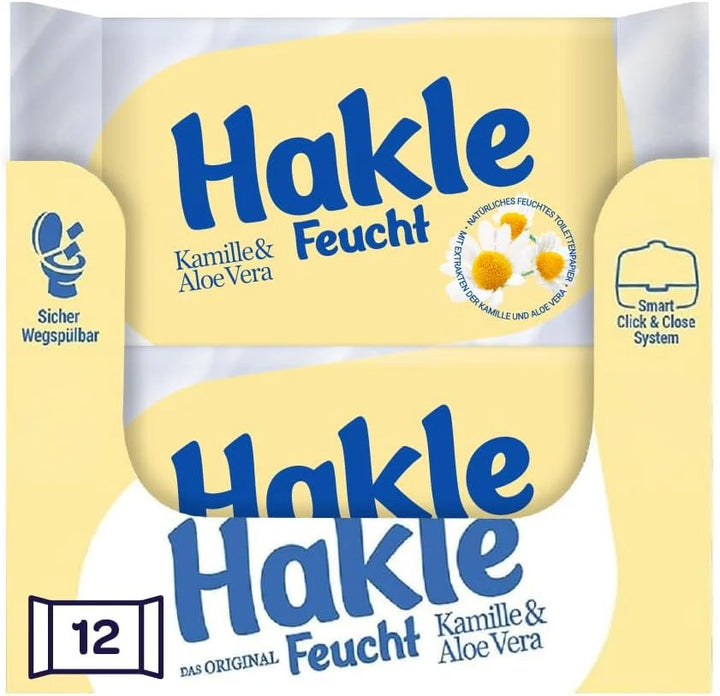 Hakle - Feucht Kamille und Aloe Vera 12 Packungen