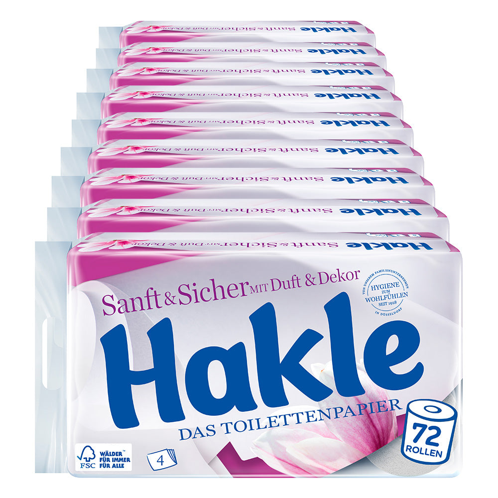 Hakle - Toilettenpapier Sanft & Sicher 72 Rollen