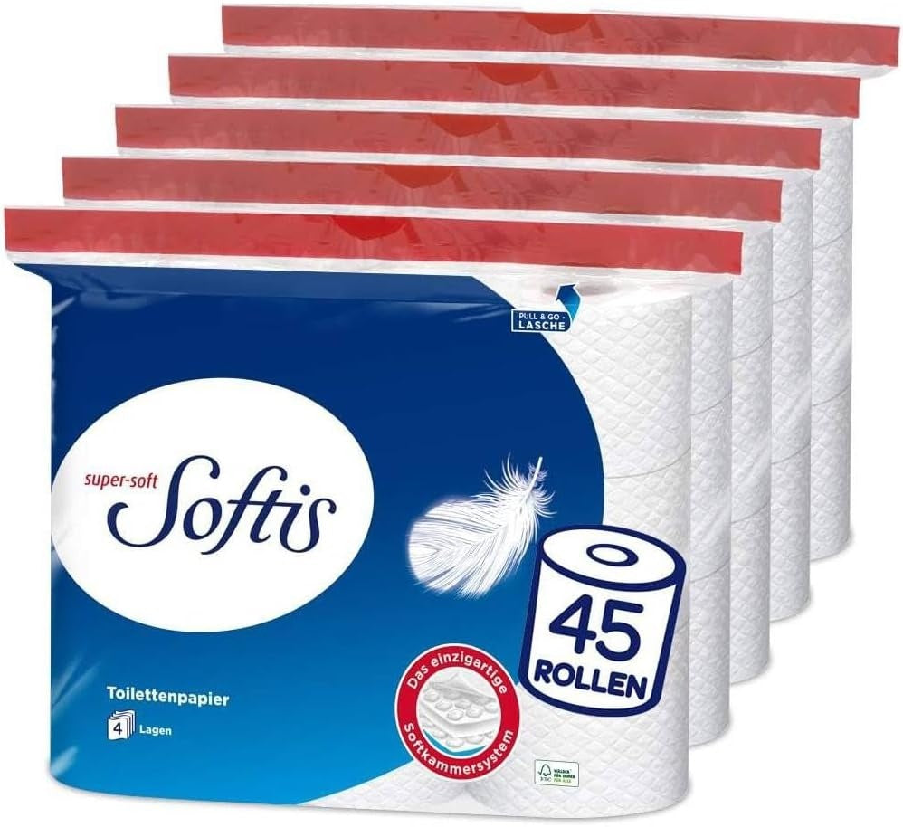 Softis - Toilettenpapier 45 Rollen