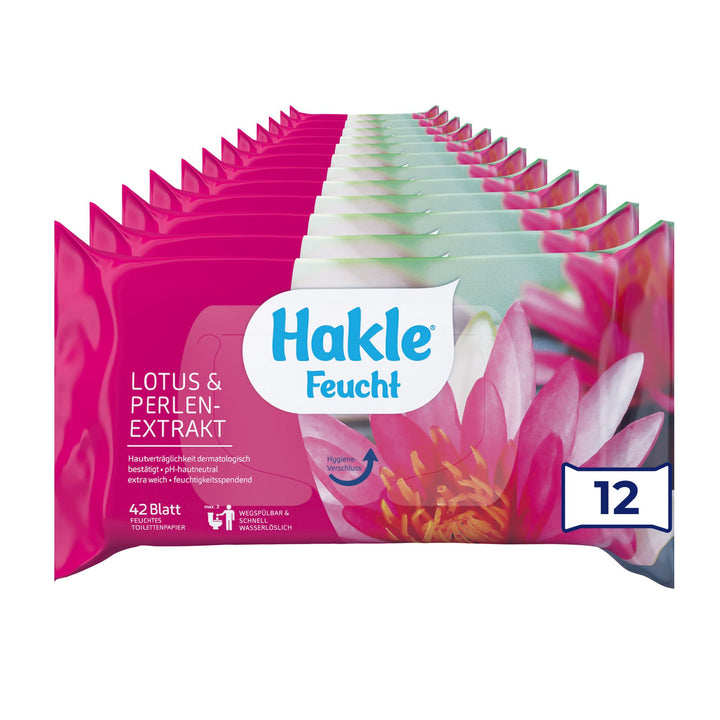 Hakle - Feucht Lotus 12 Packungen