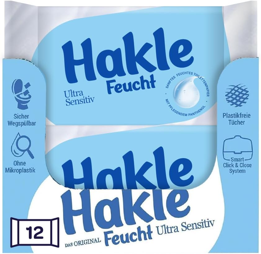 Hakle Feucht Ultra Sensitiv, 12 Packungen