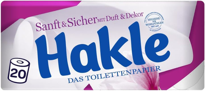 Hakle Sanft & Sicher Toilettenpapier, 20 Rollen